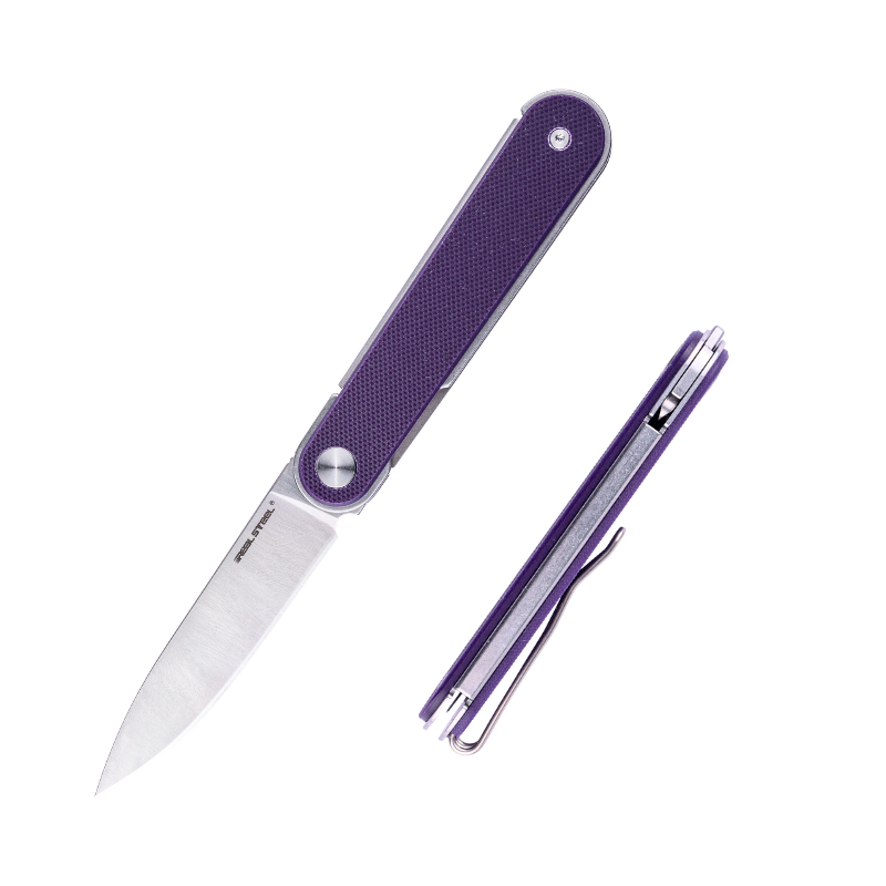 Real Steel Iris Front Flipper | G10 Sap | 12C27 Çelik Çakı | 8061BP