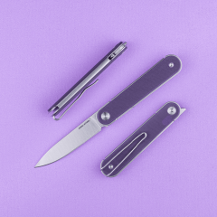 Real Steel Iris Front Flipper | G10 Sap | 12C27 Çelik Çakı | 8061BP