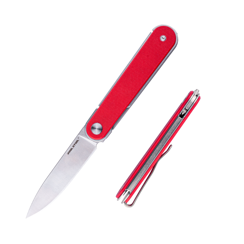 Real Steel Iris Front Flipper | G10 Sap | 12C27 Çelik Çakı | 8061BR