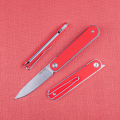 Real Steel Iris Front Flipper | G10 Sap | 12C27 Çelik Çakı | 8061BR