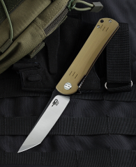 BESTECH KENDO BG06C-2 Bej G10 Sap D2 Çelik Çakı