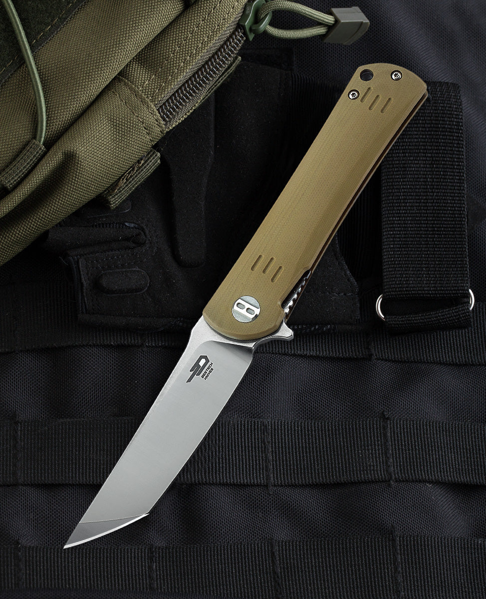 BESTECH KENDO BG06C-1 Bej G10 Sap D2 Çelik Çakı
