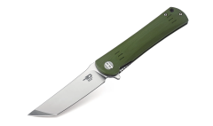 BESTECH Kendo | Ordu Yeşili G10 Sap | D2 Çelik Çakı | BG06B-1