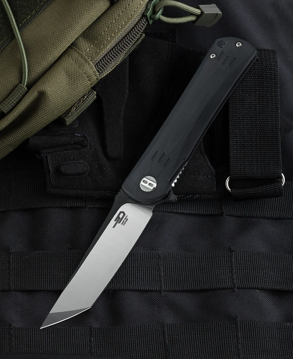 BESTECH KENDO BG06A-2 Siyah G10 Sap D2 Çelik Çakı