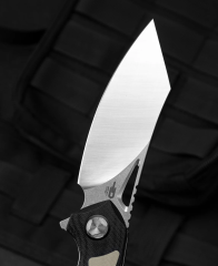 BESTECH KASTA BG45B Siyah ve Bej G10 Sap 154CM Çelik Çakı