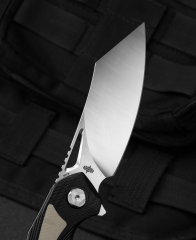 BESTECH KASTA BG45B Siyah ve Bej G10 Sap 154CM Çelik Çakı