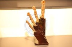 4'lü Sürmene Mutfak Seti ( Kütüklüklü )