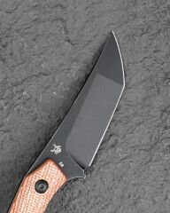 BESTECH STEP BFK06D D2 Çelik Kahverengi G10 Saplı Kydex Kılıflı Av Bıçağı