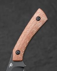 BESTECH STEP BFK06D D2 Çelik Kahverengi G10 Saplı Kydex Kılıflı Av Bıçağı