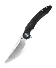 BESTECH IRIDA Karbon Fiber ve G10 Saplı Ara Katman 14C28N Çelik Çakı - BG25D
