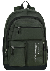 Cakard 101-CK Çok Cepli Sırt Çantası Yeşil