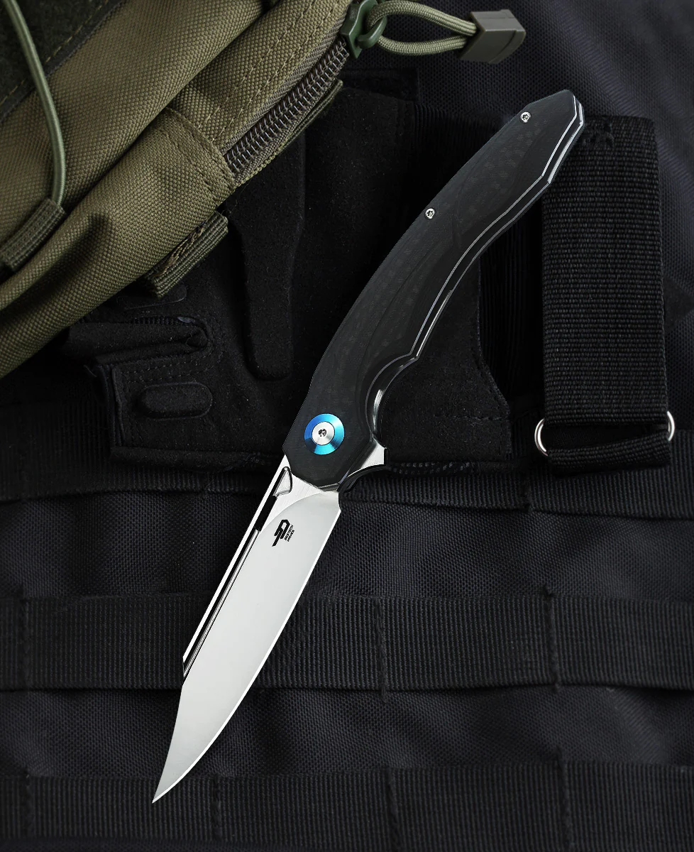 BESTECH FANGA BG18C Karbon Fiber Ve G10 Saplı Ara Katman 4,25'' D2 Blade
