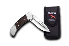 Bora 204 WP Büyük Boy İnce Yuvarlak Uçlu Wenge Saplı Çakı