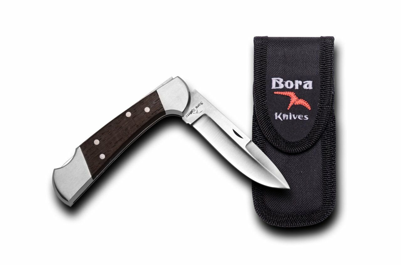 Bora 203 WP Orta Boy İnce Yuvarlak Uçlu Wenge Saplı Çakı
