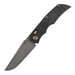 KANSEPT SIF | Parçalanmış Karbon Fiber Sap | Damascus Çelik Çakı | K1100V4