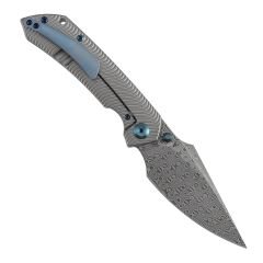 Kansept Fenrir | Kumlanmış Titanyum Sap | Damascus Çelik Çakı | K1034C4