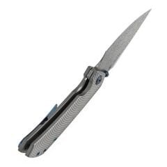Kansept Fenrir | Kumlanmış Titanyum Sap | Damascus Çelik Çakı | K1034C4