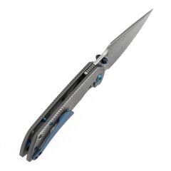 Kansept Fenrir | Kumlanmış Titanyum Sap | Damascus Çelik Çakı | K1034C4