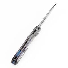 KANSEPT Quasar | Taşlanmış Titanyum ve Timascus Sap | CPM 20CV Çelik Çakı | K1099V4