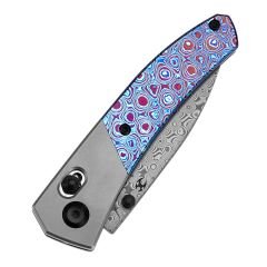 KANSEPT Dako | Titanyum + Timascus Saplı | Damascus Çelik Çakı | K1101V4