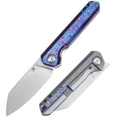 KANSEPT Buldozer | Liner Kilitli | Timascus ve Titanyum Sap | CPM-20CV Çelik Çakı | K1028A3
