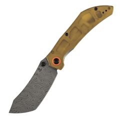 Tenable Tipper | Amber PEI/Ultem Sap | Damascus Çelik Çakı | B1079A5