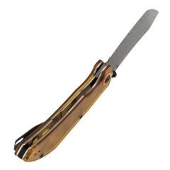 Tenable Tipper | Amber PEI/Ultem Sap | Damascus Çelik Çakı | B1079A5