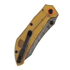 Tenable Tipper | Amber PEI/Ultem Sap | Damascus Çelik Çakı | B1079A5