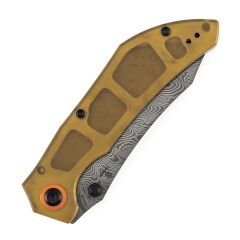 Tenable Tipper | Amber PEI/Ultem Sap | Damascus Çelik Çakı | B1079A5