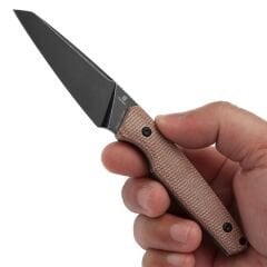 Tenable Parr | Kahverengi Mikarta Sap | Siyah Kaplamalı 14C28N Çelik Bıçak | G011B4