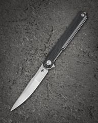 BESTECH DUOZ BG65A Liner Lock Siyah G10 Sap 14C28N Çelik Çakı