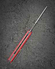 BESTECH DUOZ BG65C Liner Lock Kırmızı G10 Sap 14C28N Çelik Çakı