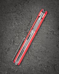 BESTECH DUOZ BG65C Liner Lock Kırmızı G10 Sap 14C28N Çelik Çakı