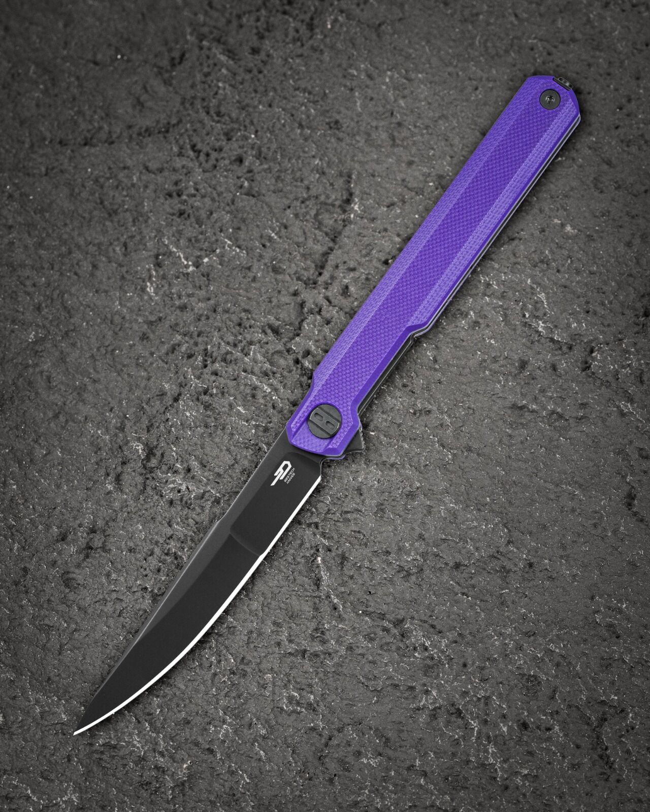 BESTECH DUOZ BG65E Liner Lock Mor G10 Sap 14C28N Çelik Çakı