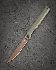 BESTECH DUOZ BG65F Liner Lock OD Yeşil G10 Sap 14C28N Çelik Çakı