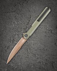 BESTECH DUOZ BG65F Liner Lock OD Yeşil G10 Sap 14C28N Çelik Çakı