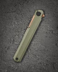 BESTECH DUOZ BG65F Liner Lock OD Yeşil G10 Sap 14C28N Çelik Çakı