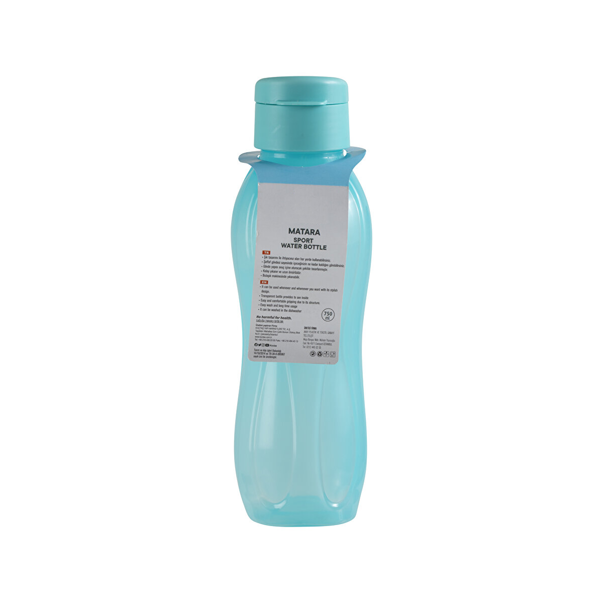 Basic Plastik Matara Mavi 750 Ml