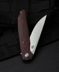 BESTECH ASCOT BG19F Karbon Fiber Ve G10 Saplı Ara Katman D2 Çelik Çakı