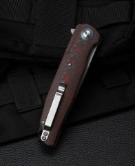 BESTECH ASCOT BG19F Karbon Fiber Ve G10 Saplı Ara Katman D2 Çelik Çakı