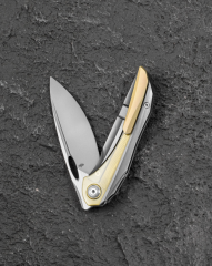 BESTECH SENU BT2601A Titanyum Saplı S90V Çelik Çakı