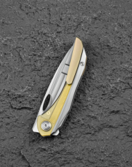 BESTECH SENU BT2601A Titanyum Saplı S90V Çelik Çakı