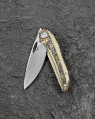 BESTECH SENU BT2601C Titanyum Saplı S90V Çelik Çakı