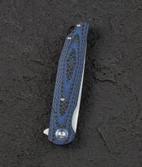 BESTECH ASCOT BG19C Karbon Fiber ve G10 Saplı Ara Katman D2 Çelik Çakı