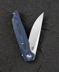 BESTECH ASCOT BG19C Karbon Fiber ve G10 Saplı Ara Katman D2 Çelik Çakı