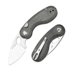 Kizer Microbe™ | Button Liner Lock™ | Norplex UltreX™ Micarta | 14C28N | KizerV™ 2742A2