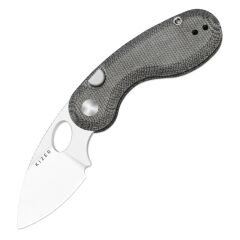 Kizer Microbe™ | Button Liner Lock™ | Norplex UltreX™ Micarta | 14C28N | KizerV™ 2742A2