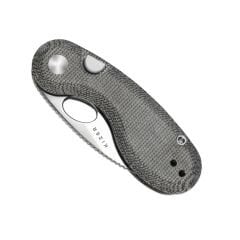 Kizer Microbe™ | Button Liner Lock™ | Norplex UltreX™ Micarta | 14C28N | KizerV™ 2742A2