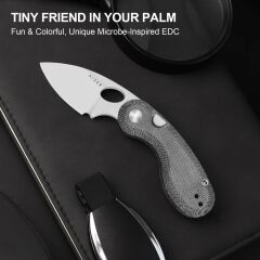 Kizer Microbe™ | Mikarta Sap | 14C28N Çelik Mini Çakı | V2742A2