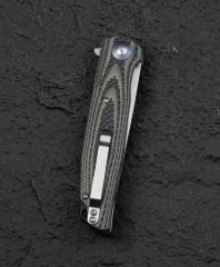 BESTECH ASCOT BG19B Karbon Fiber ve G10 Saplı Ara Katman D2 Çelik Çakı